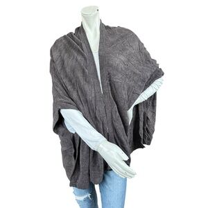 Barefoot Dreams CozyChic Ultra Lite Open Kimono Wrap Sweater 922 One Size PLUS